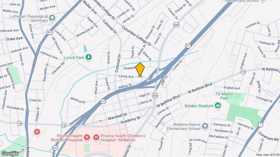 2327 Willow St Map and Location Details