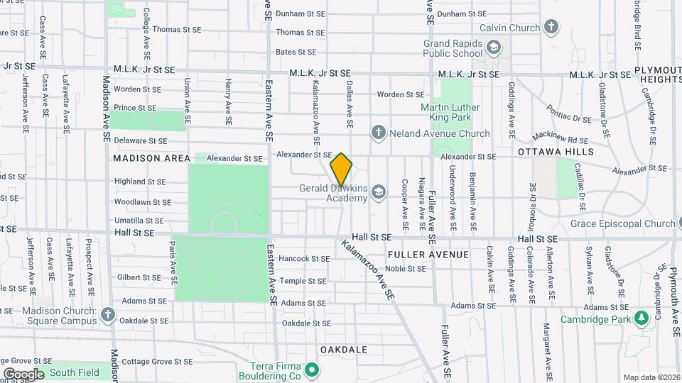1070 Kalamazoo Ave SE Map and Location Details