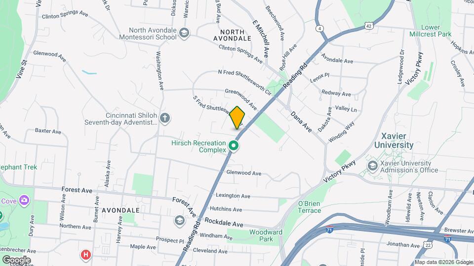 3655 Reading Rd Map and Location Details