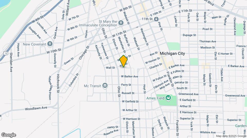 1701 Elston St Map and Location Details