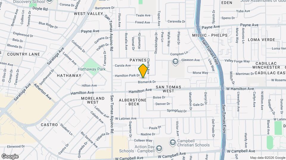 3967 Bismarck Dr Map and Location Details