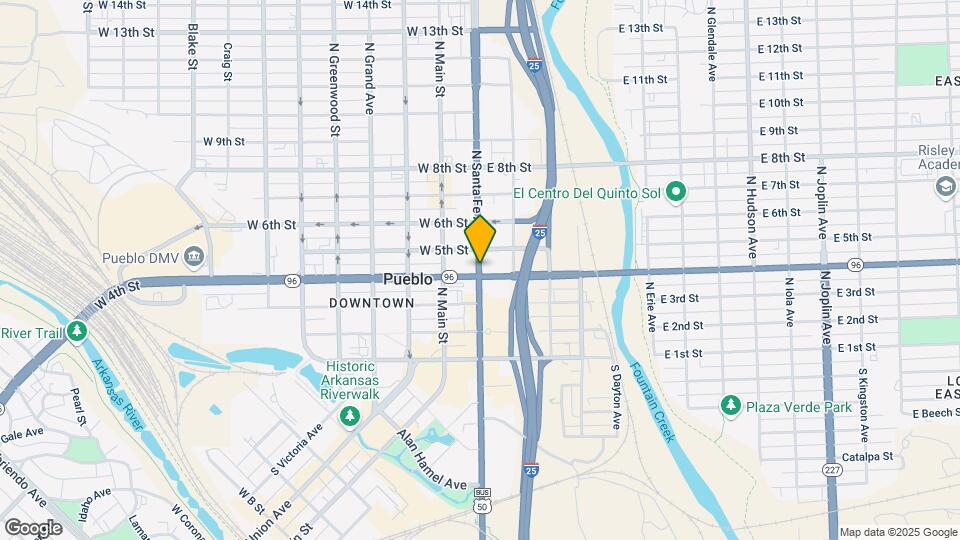 412 N Santa Fe Ave Map and Location Details