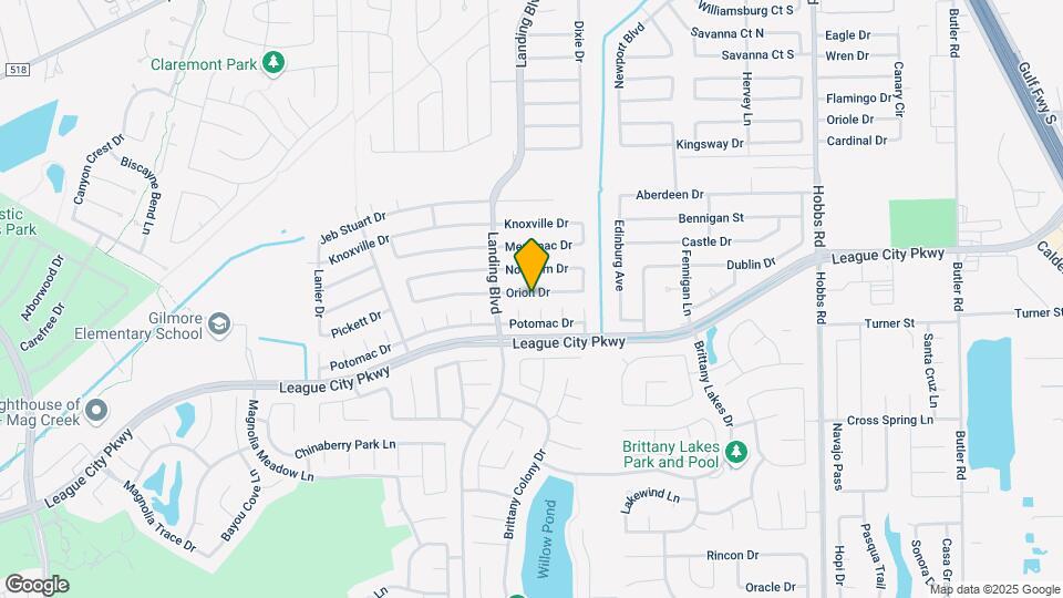 2531 Orion Dr Map and Location Details