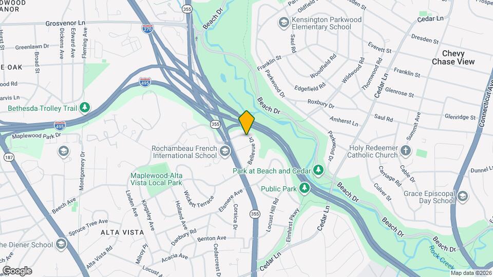 9702 Bellevue Dr Map and Location Details