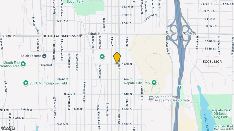 6002 S Oakes St Map and Location Details