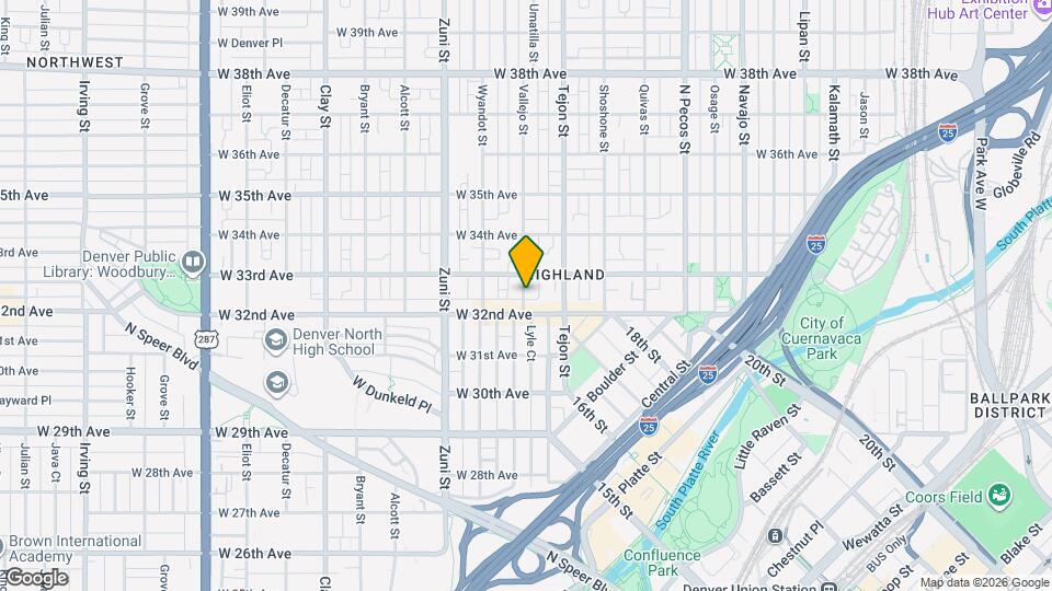 3220 Vallejo St Map and Location Details