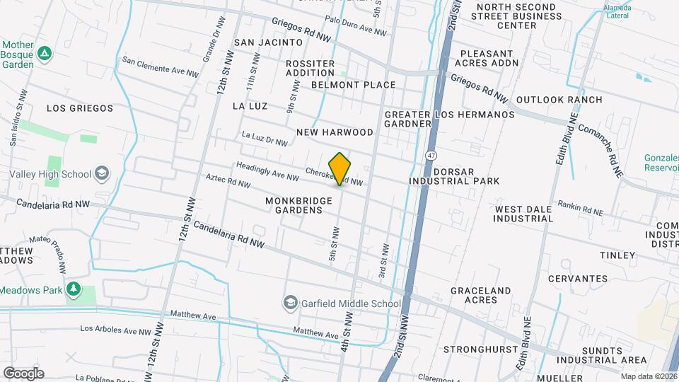 502 Headingly Ave NW Map and Location Details