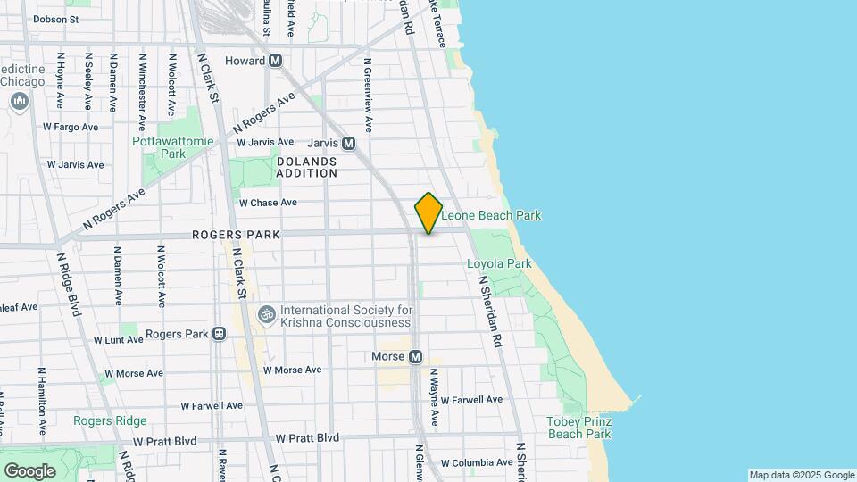 1345 1/2 W Touhy Ave Mapa y Detalles de la Ubicación