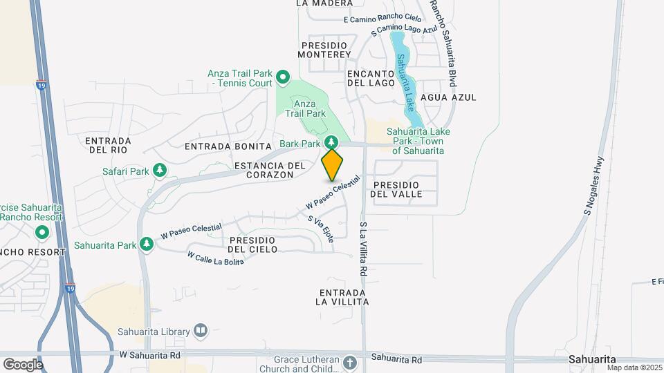36 W Paseo Celestial Map and Location Details
