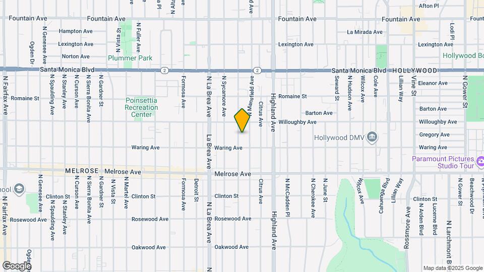830 N Orange Dr Map and Location Details