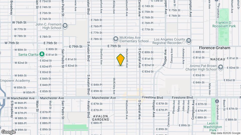 830 E 82nd St Mapa y Detalles de la Ubicación