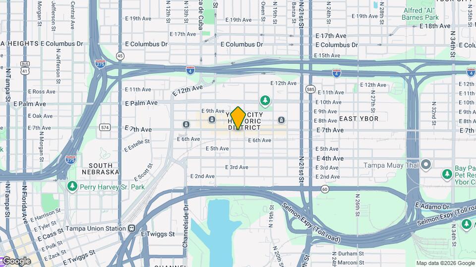 1619 E 7th Ave Map and Location Details