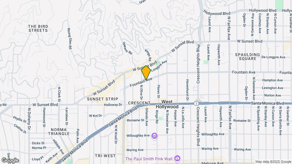 8410 Fountain Ave Map and Location Details