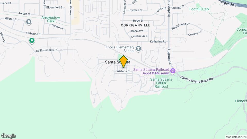 1226 Aster St Map and Location Details