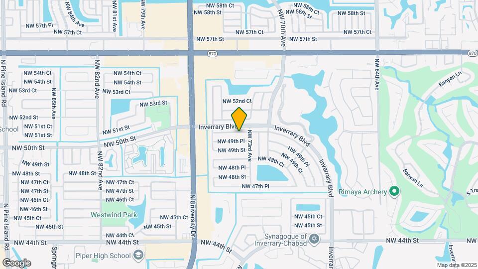 7354 NW 49th Ct Map and Location Details