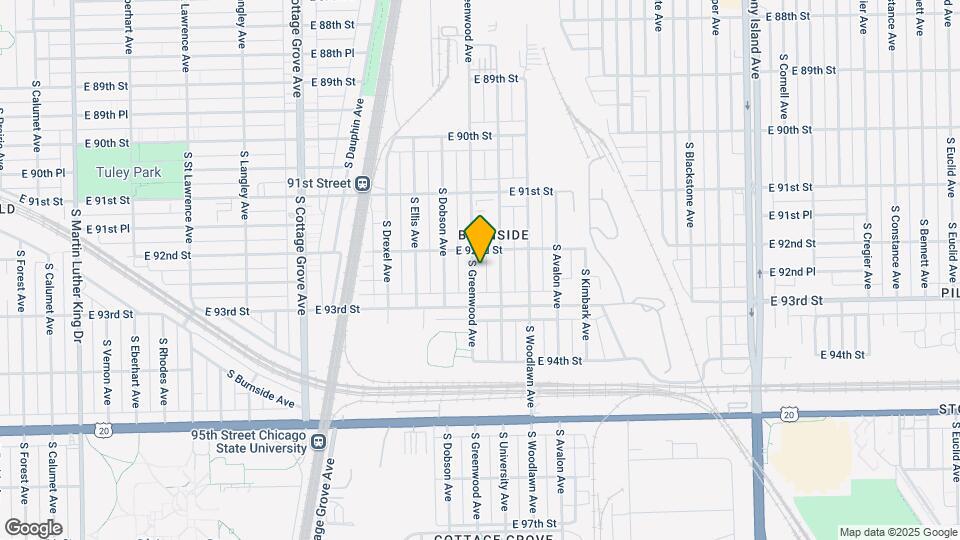 9219 S Greenwood Ave Map and Location Details