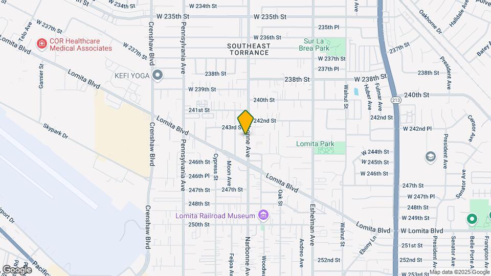 24319 Narbonne Ave Map and Location Details