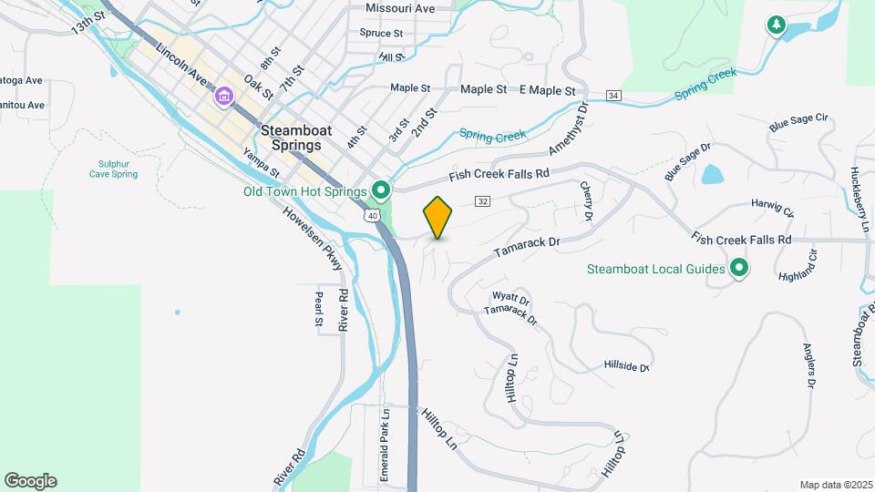 350 Old Fish Creek Falls Rd Mapa y Detalles de la Ubicación