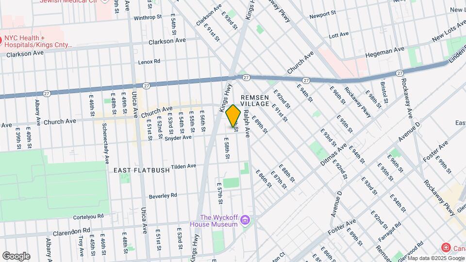 5815 Snyder Ave Map and Location Details