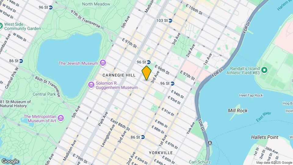 181 E 93rd St Mapa y Detalles de la Ubicación