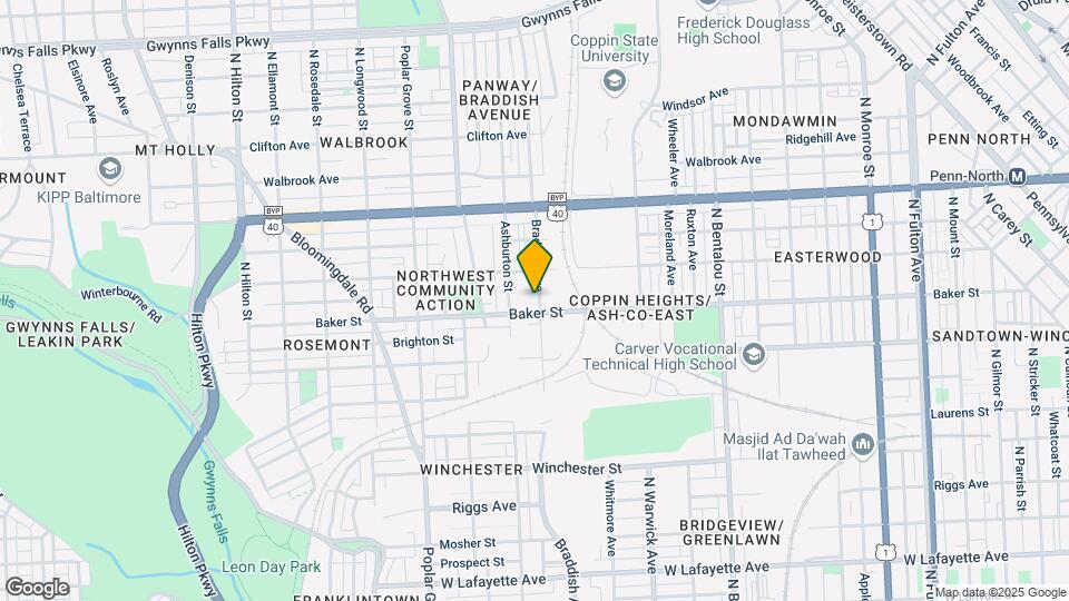 1612 Braddish Ave Mapa y Detalles de la Ubicación