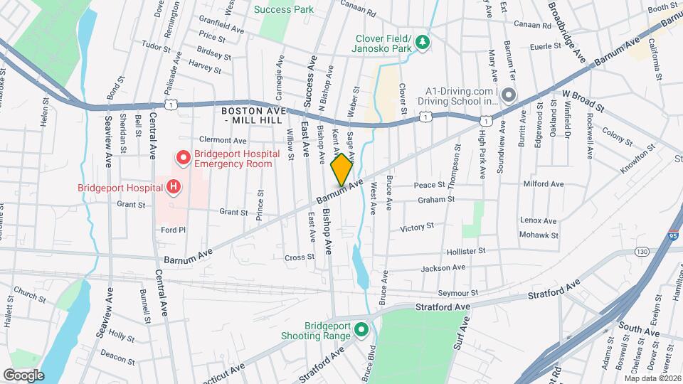 1840 Barnum Ave Map and Location Details