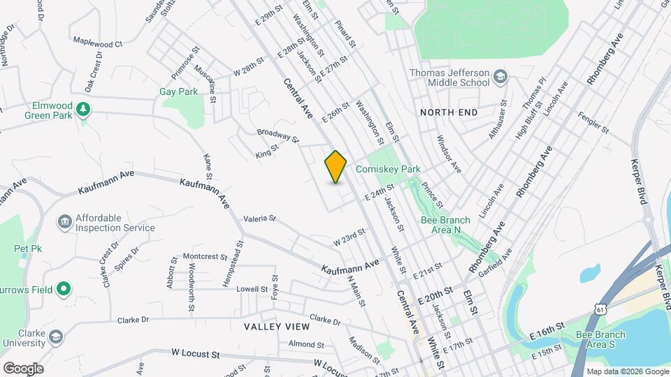 2443 Division St Map and Location Details