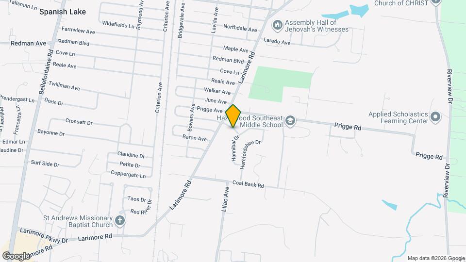 1058 Briarbrae Dr Map and Location Details