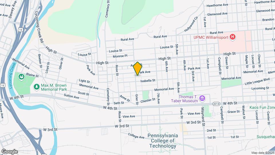 638 Grier St Map and Location Details