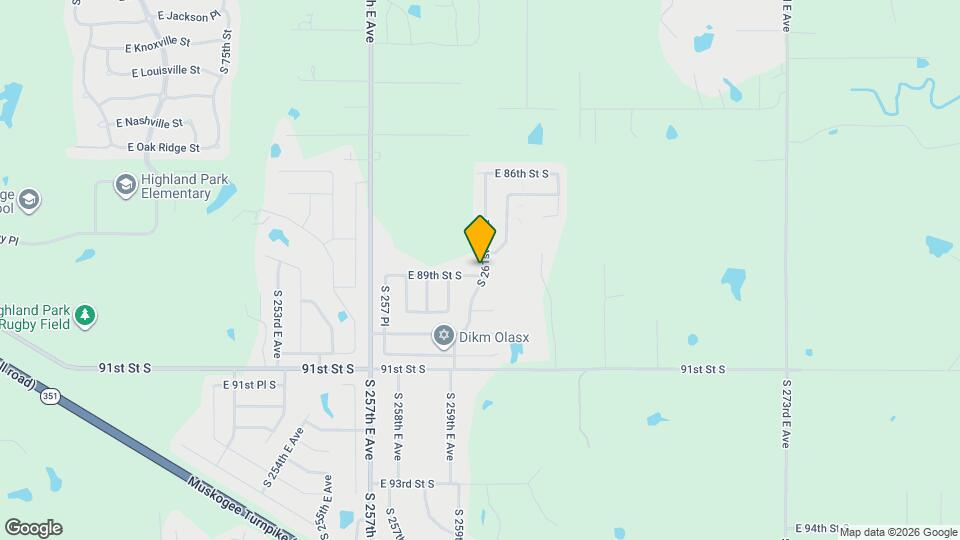 8888 S 261st E Ave Map and Location Details