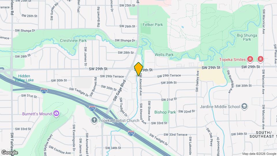 2921 SW Atwood Ave Map and Location Details