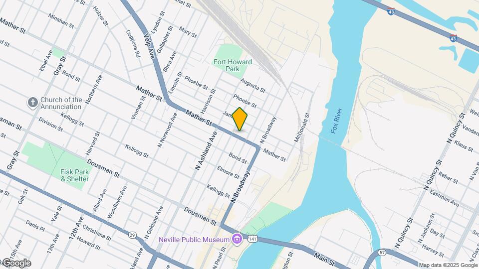 510 Mather St, Unit 1- Upper Map and Location Details