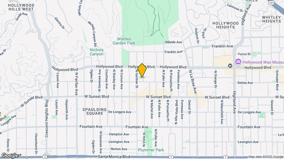 1607 N Vista St Mapa y Detalles de la Ubicación