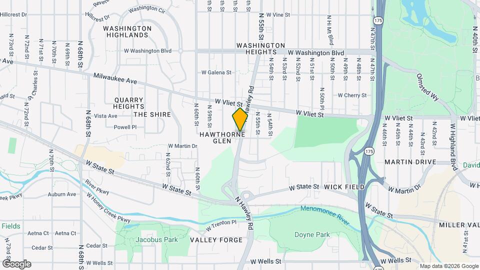 1303 N Hawley Rd Mapa y Detalles de la Ubicación