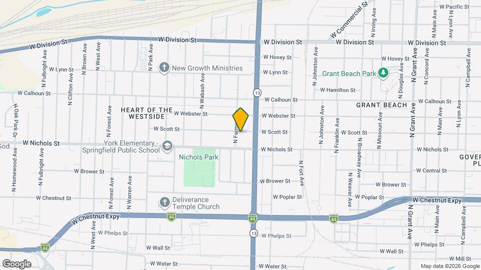 1628 W Scott St Map and Location Details