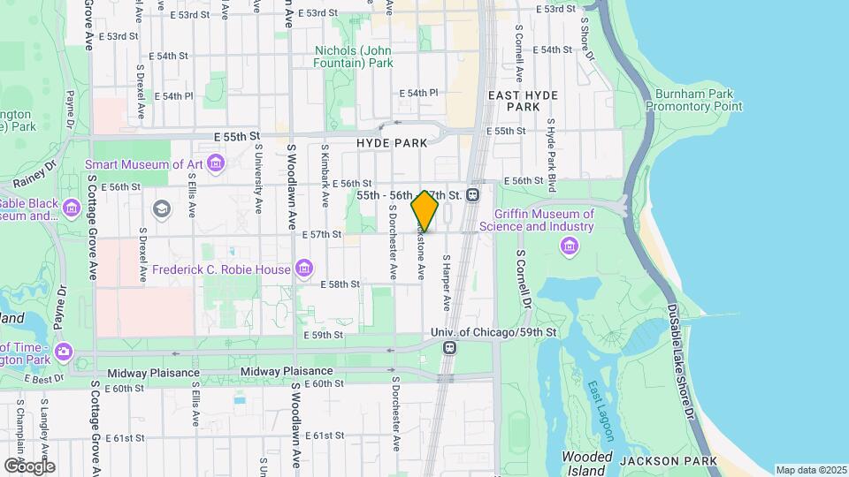 5701-5707 S Blackstone Ave Map and Location Details