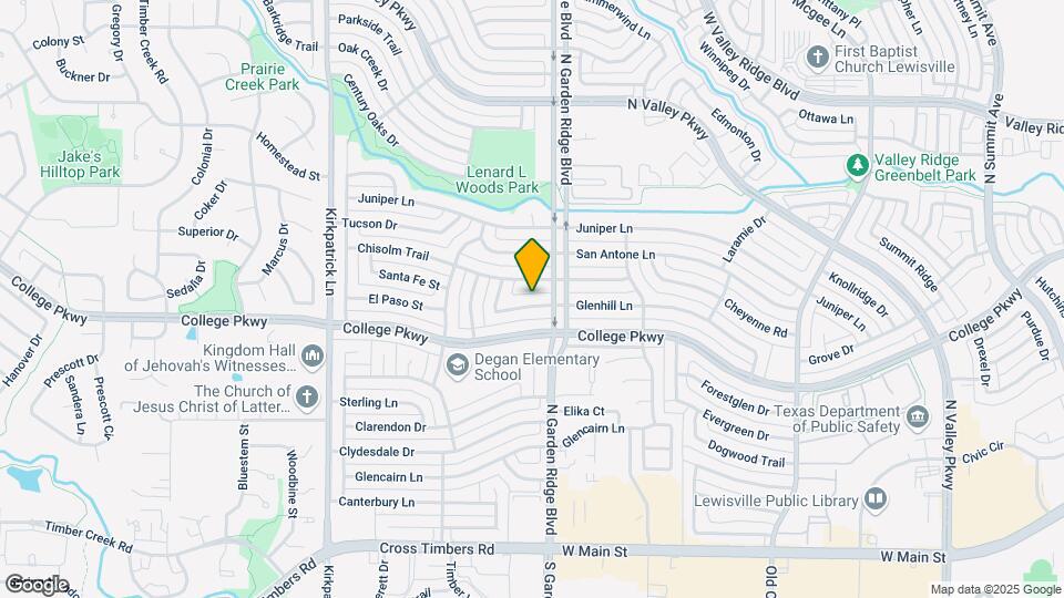 1619 Glenhill Ln Map and Location Details