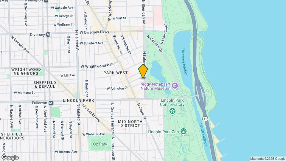 2466 N Lakeview Ave Mapa y Detalles de la Ubicación