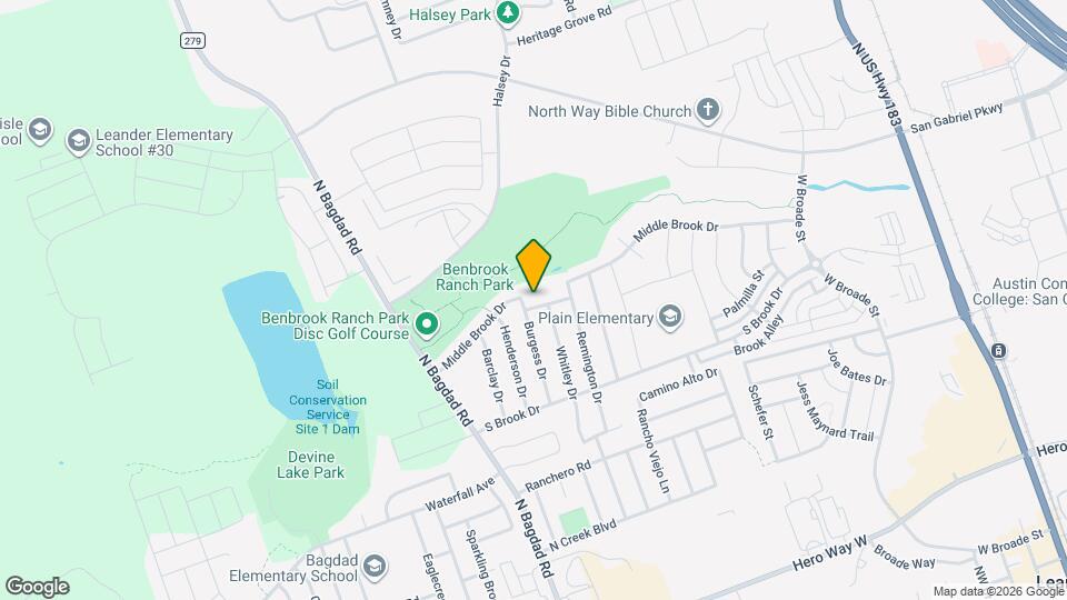 813 Middle Brook Dr Map and Location Details