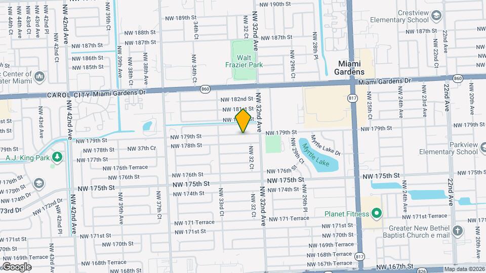 3250 NW 179th St Map and Location Details