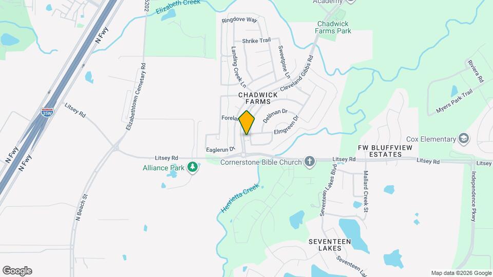 15417 Landing Creek Ln Map and Location Details