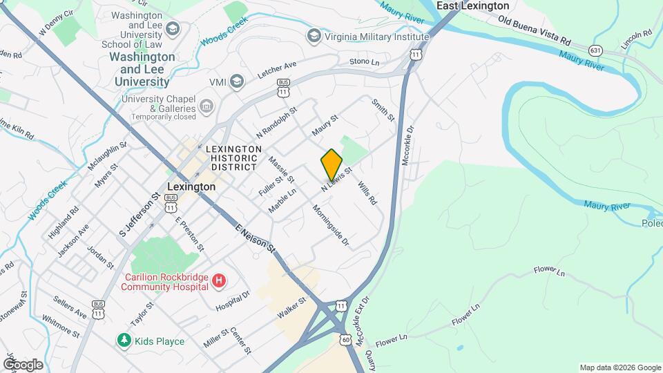 215 N Lewis St Map and Location Details