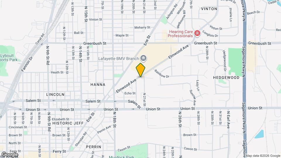 2013-2015 Elmwood Ave Map and Location Details