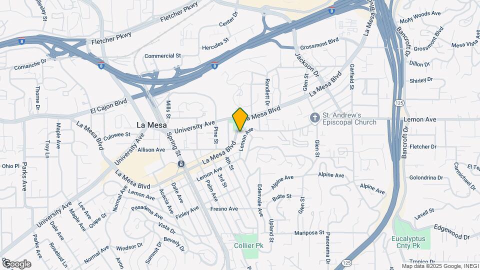 8437-8441 La Mesa Blvd. Mapa y Detalles de la Ubicación