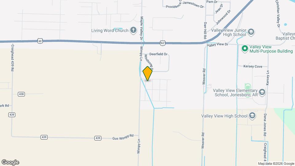 5704 Boone St Map and Location Details