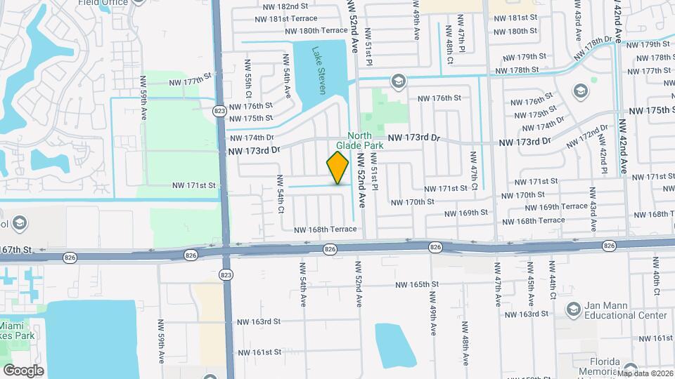 5251 NW 170th Terrace Map and Location Details