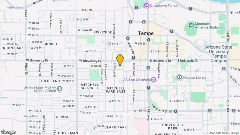 840 S Farmer Ave Map and Location Details