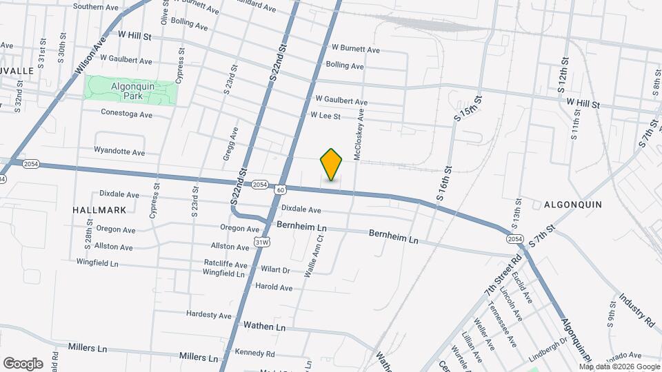 1749 Algonquin Pkwy Map and Location Details