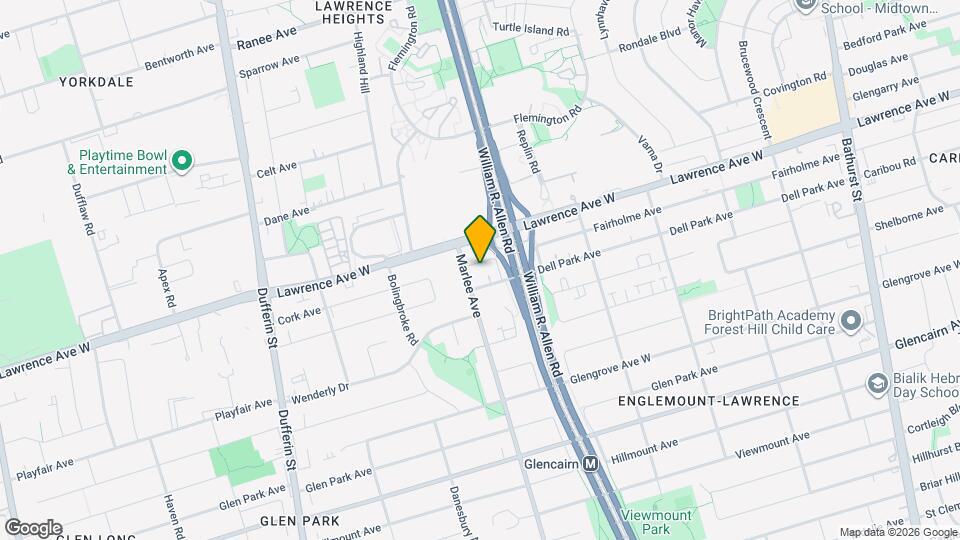 185 Fairholme Ave Map and Location Details