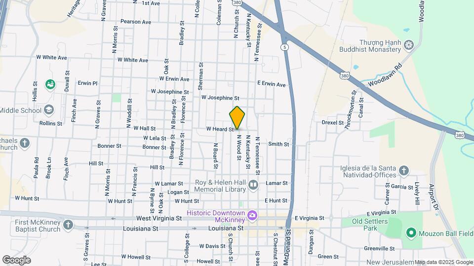 203 Heard St Mapa y Detalles de la Ubicación